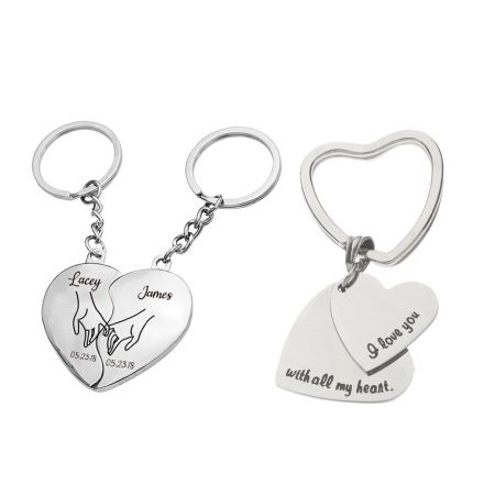 Custom Laser Cut Name Keychains.