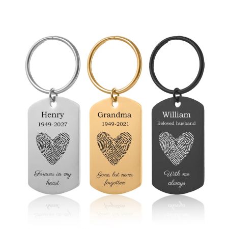 Customized Brass Keychain with Name.