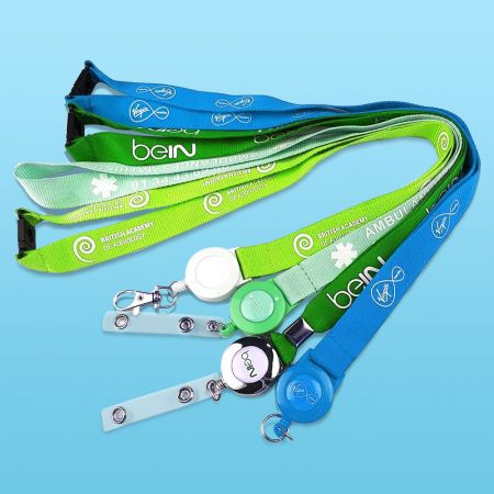 Fibbia per distintivo con lanyard personalizzato - Fibbia per distintivo in plastica e rotonda