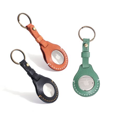 Индивидуальный кожаный брелок Airtag - Производитель персонализированных кожаных брелков Airtag