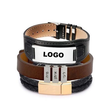 Custom Leather Bracelet - Promotio Bespoke Leather Band