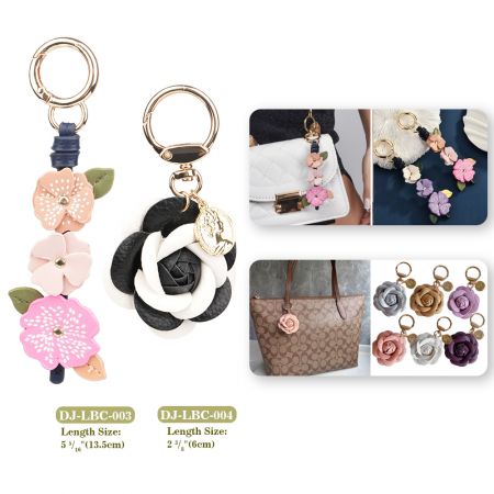 Charmes Purse Florum Corium Premium Facti.
