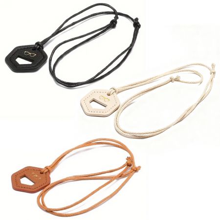 Correas de collar personalizadas de gafas de cuero PU.