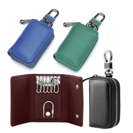 Кастомная кожаная ключница. - Производитель кожаных кошельков для ключей.