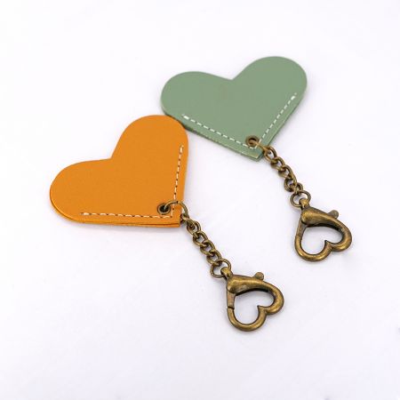 Leather Keychain with Strap.