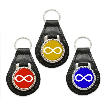 Custom Leather Keychain Fob.