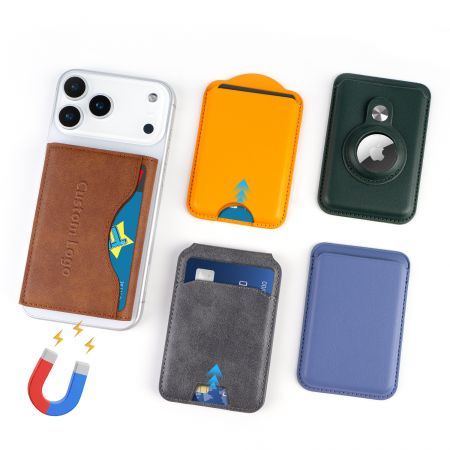 カスタムレザーMagSafeウォレット - カスタムレザー電話カードホルダー製造業者