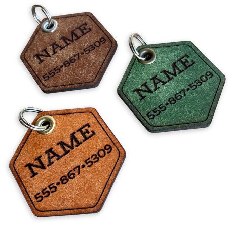 Etiqueta de nombre personalizada para perros.