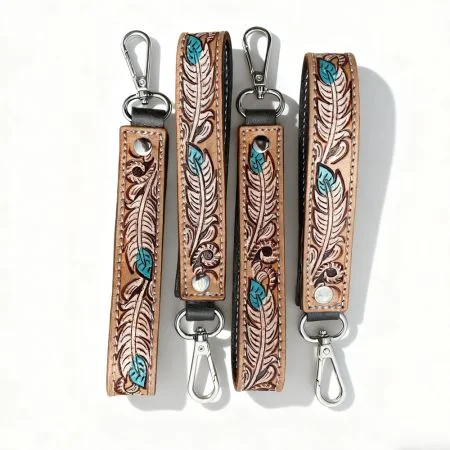 합리적인 가격의 맞춤형 스탬프 가죽 키체인.