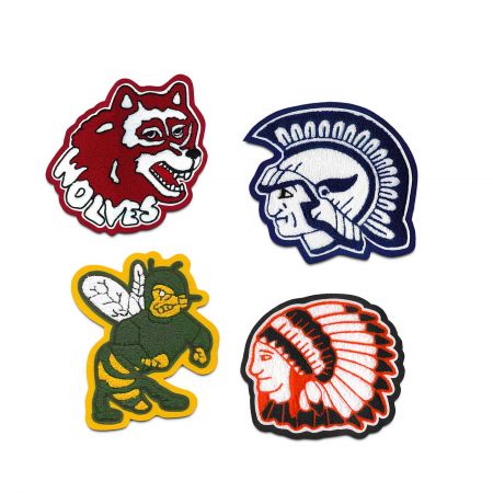 Đường thêu chenille thêu sequins.