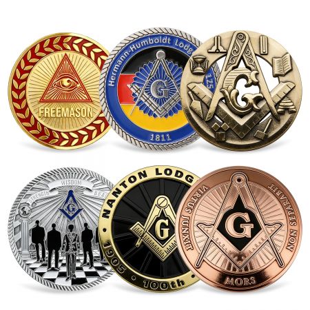 Custom Masonic Coins - Custom Freemason Coins No MOQ