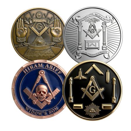 Moedas Maçônicas Personalizadas Direto da Fábrica.