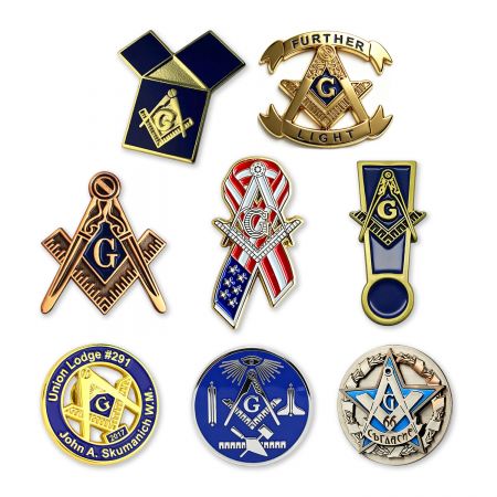 Insignia Masonicum Custom. - Insignia Masonicum cum Logo Custom.