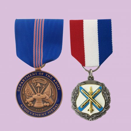 Médaille de libération militaire personnalisée.