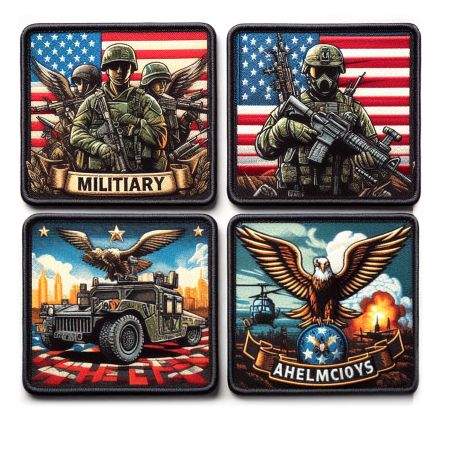 Custom Military Printed Patch - Custom Military Printed Patch With Iron On Backing