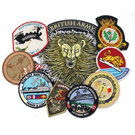 Custom Millitary Woven Patch - Custom Colorful Military Woven Patch with Velcro Backing
