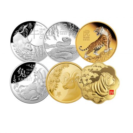 Moedas Comemorativas do Zodíaco Chinês.