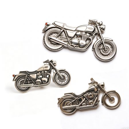 Unique Motorbike Insignia Pin.