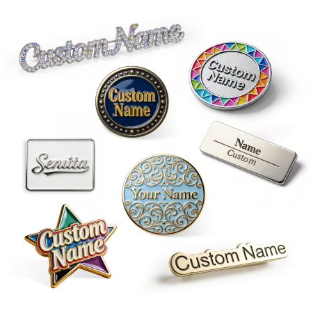 맞춤 이름 태그 배지 - 맞춤 디자인 직원 이름 태그