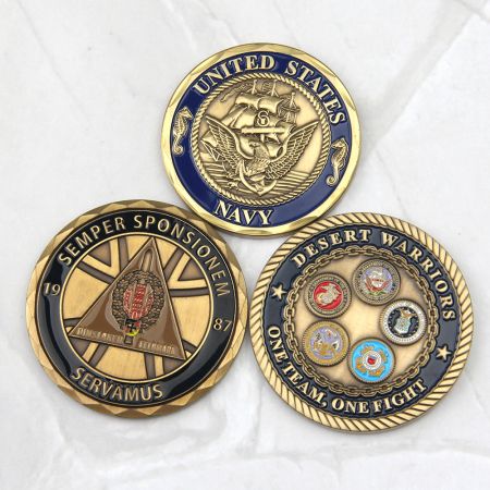 Recuerdo de moneda conmemorativa personalizada del Ejército y la Armada.