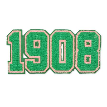 カラフルなシェニールナンバーパッチ。