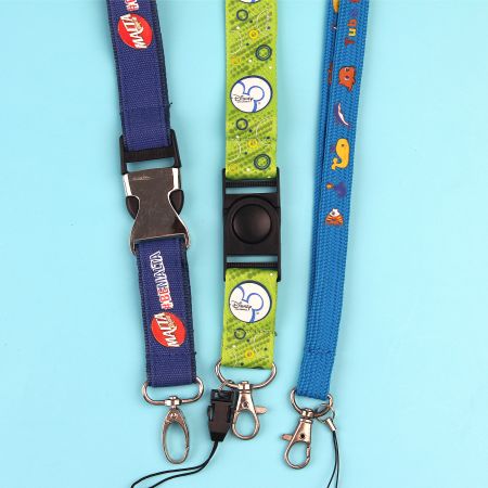 Tali Lanyard Dicetak Offset Khusus - Tali Lanyard Dicetak Offset Khusus dengan Logo Satu Sisi