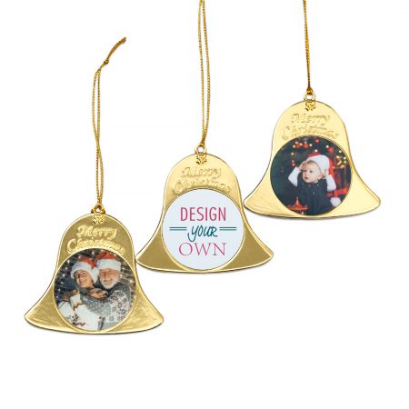 Ornamentos de Natal em Metal com Logotipo Personalizado.