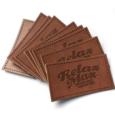 Waterproof Soft PU Leather Jeans Tags.