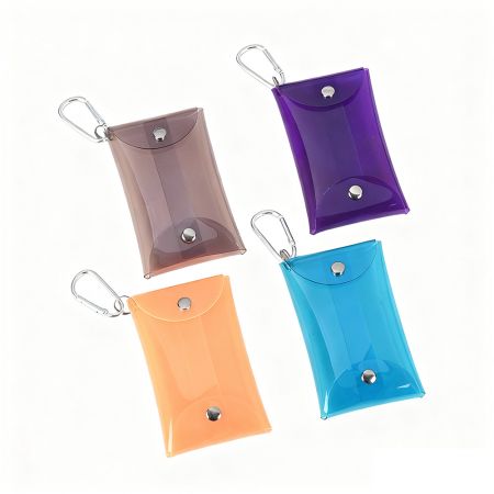 Custom PVC Pouch Keychain - Custom Clear PVC Pouch Keychains