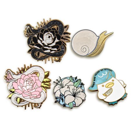 Custom Pearlescent Pin - Custom Pearlescent Effect Pin Badge Factory