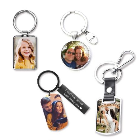 Hochwertiges Foto im Schlüsselanhänger.