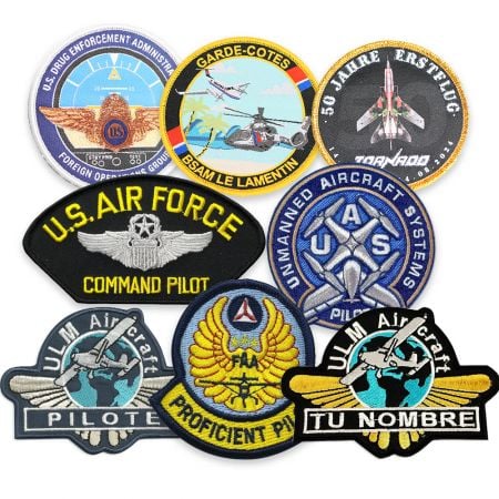 Custom Pilot Embroidery Patch - Custom Pilot Embroidery Patches