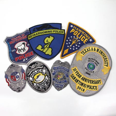 Écusson brodé de police personnalisé - Badge brodé de police personnalisé