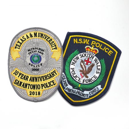 Tailored Police Embroidered Insignia.