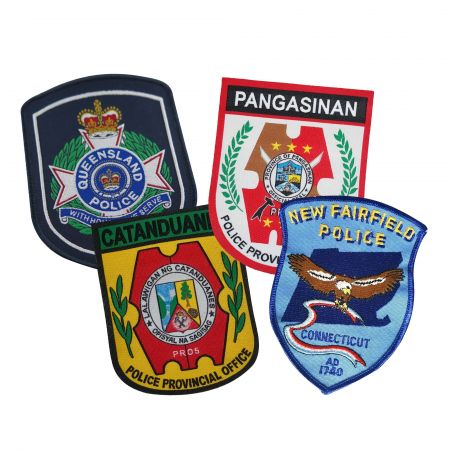 رقعة شرطة منسوجة مخصصة. - شارة منسوجة قابلة للتخصيص للشرطة.