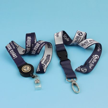 Custom Polyester Lanyard W/ Buckle Release.