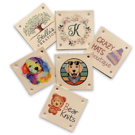 Custom Printed Leather Label - Custom Printed Leather Label