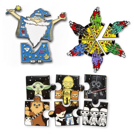 Custom Puzzle Pin - Custom Halloween Badge Gift Puzzle Pins