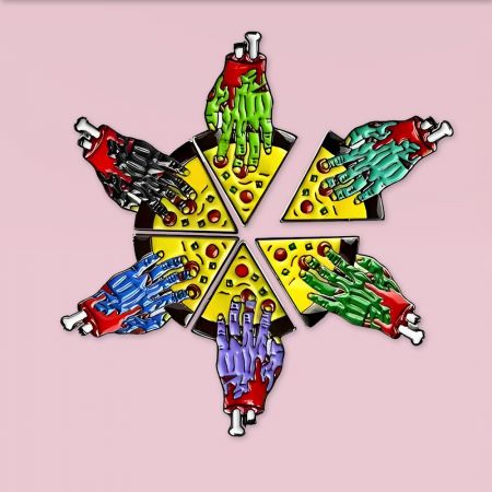 Unique Souvenir Gift Custom Logo Puzzle Pins Badges.