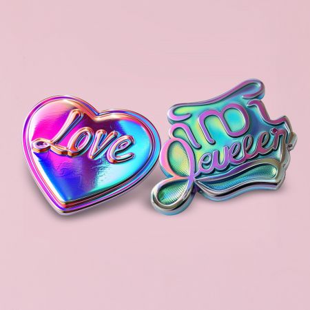 High-Quality rainbow Plated Metal Pins.