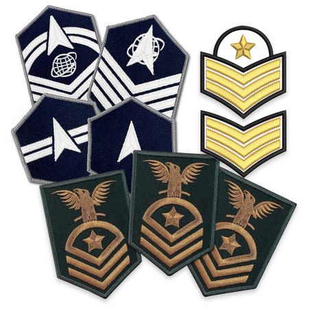 Custom Rank Embroidery Insignia