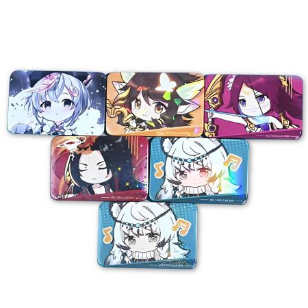 Distintivo Retangular Personalizado de Alta Qualidade.