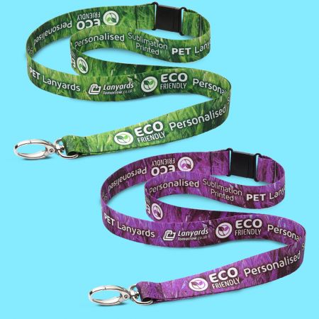 Lanyard de PET reciclado ecológico.