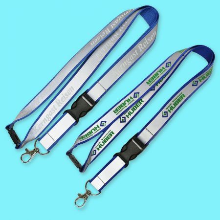 Custom-made Reflective Lanyard with Badge Reel.