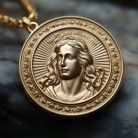 ميدالية دينية مخصصة عالية الجودة.