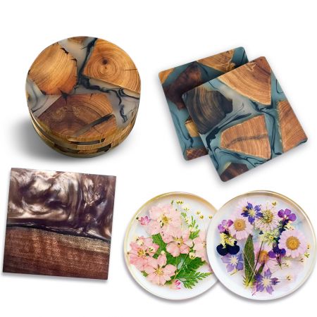 Coaster de Resina Personalizado - Fabricante de Coaster de Resina Epóxi Personalizado