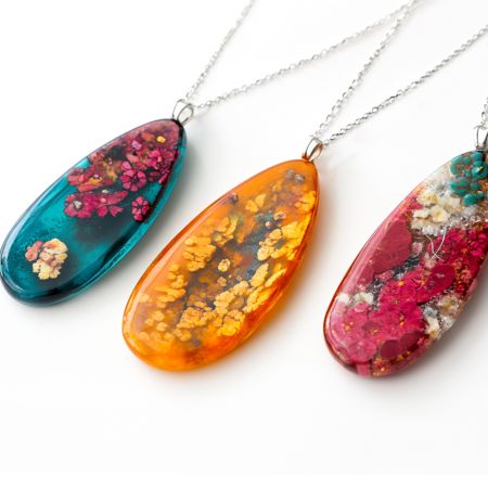 Stylish Custom Resin Necklace.