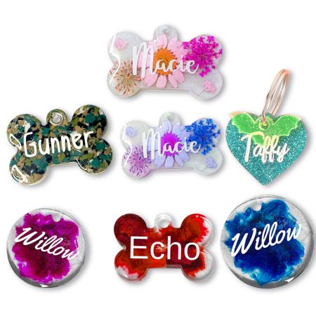 Custom Resin Pet Tag - Custom Resin Pet Tag With Name