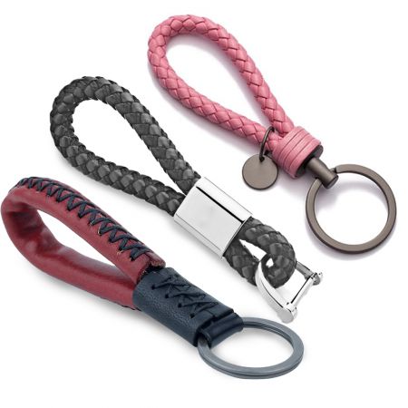 Llave de cuero personalizada estilo cuerda. - Llave de cuero personalizada estilo cuerda de alta calidad.