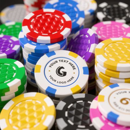 Benutzerdefinierter runder Pokerchip - Personalisierte runde Glücksspielchips